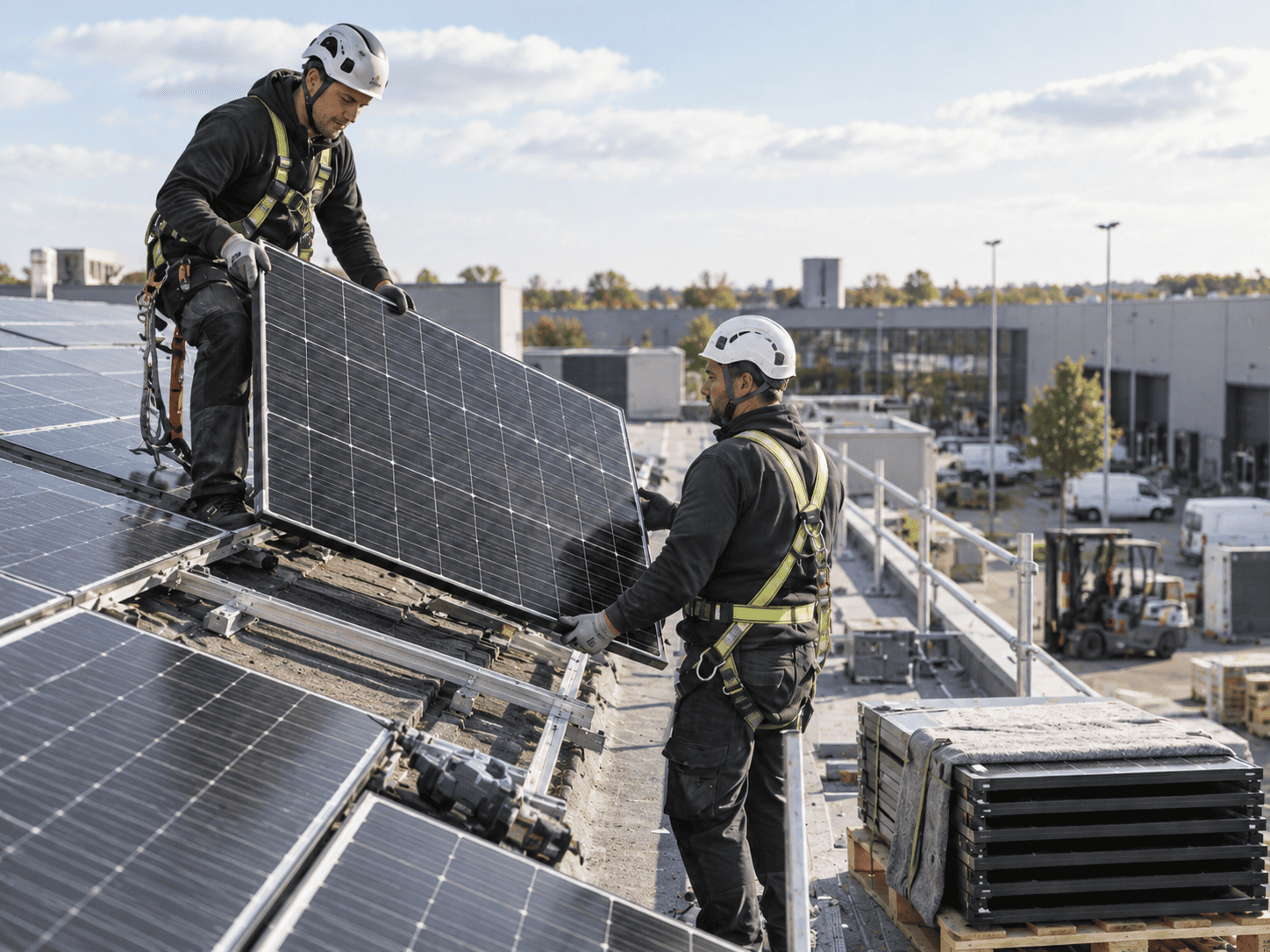 Demontage omdat steeds vaken zonnepanelen van daken worden gehaald